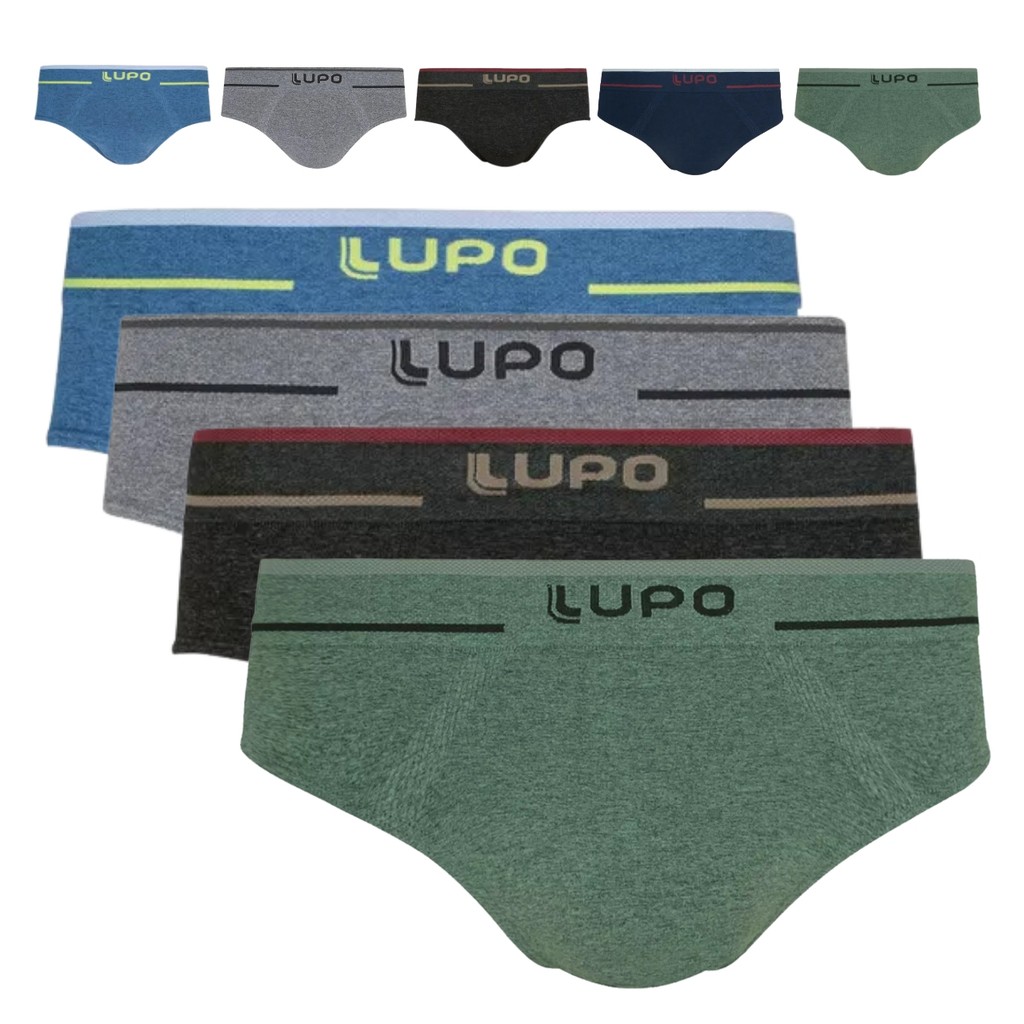 Kit 4 Cuecas Slip Microfibra Sem Costura Texturizada Original em Oferta na Shopee