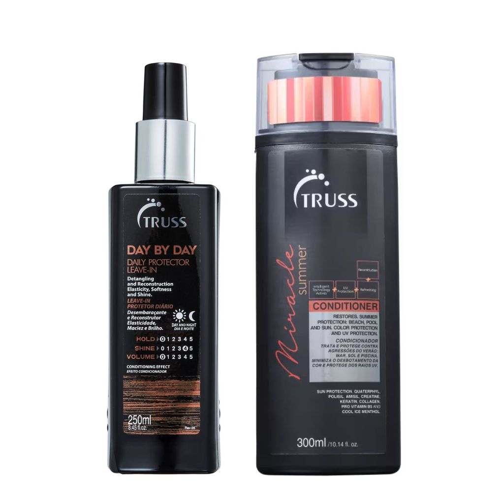 Kit Condicionador Miracle Summer Truss 300ml + Day By Day Truss 250ml