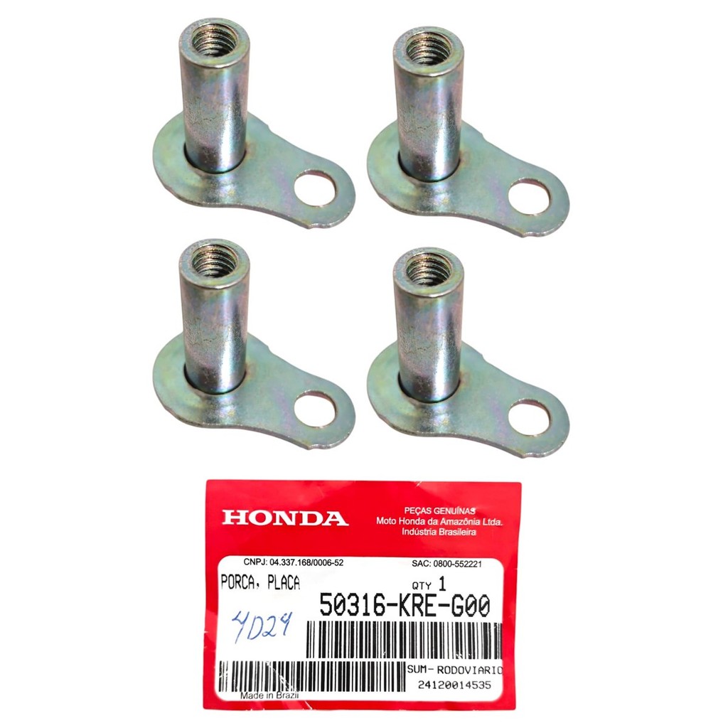 4 Porcas Placa Alça Bagageiro Bros 160, Xre 190 Original