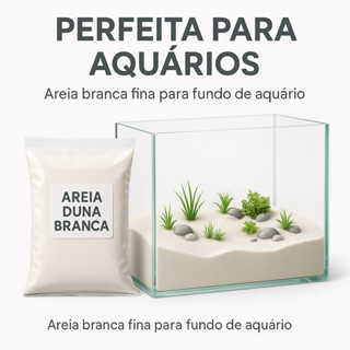 10 kg Areia De Duna Branca Super Premium Saco Aquários Lagos em Oferta na Shopee