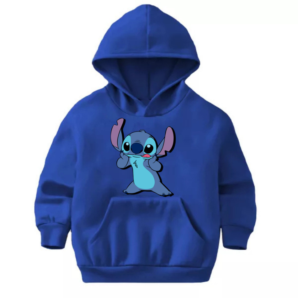 Moletom Stitch Infantil Juvenil 100% Algodão Canguru
