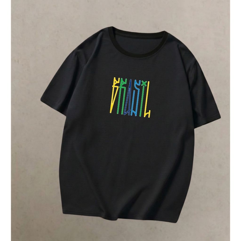 Camiseta Brasilcore Brasil Pixo Vintage Seleção Torcida Brasileira Copa 2026 Camisa 100% Algodão