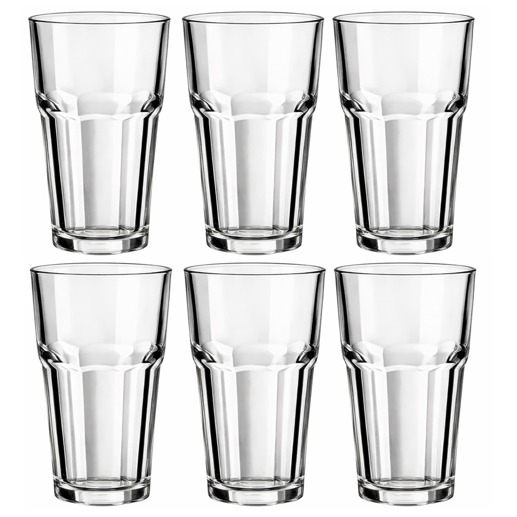 Jogo De Copos De Vidro 340ml Original Line 6 Unidades