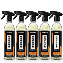 Kit 5 Limpador De Bancos Couro Automotivo Higicouro Vonixx 500ml