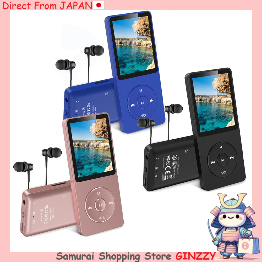 AGPTEK MP3 Player HIFI Leve 16GB Interno Expansível Equipamento de Áudio do Japão