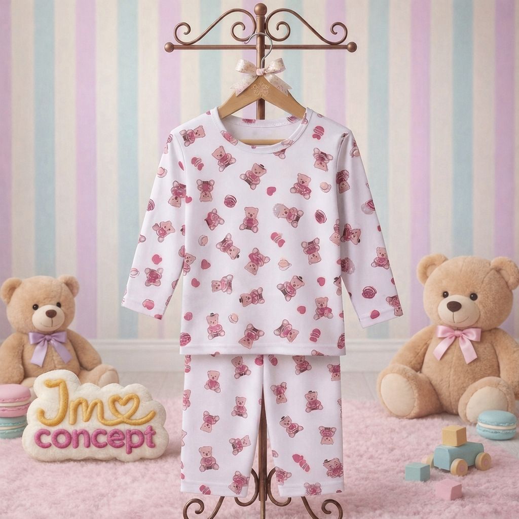 Pijama Infantil Unissex 100% Algodão 02 ao 10 Calça e Manga Longa Confortável Estampas Divertidas