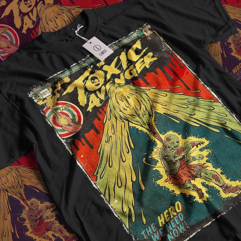 Camiseta Masculina Feminina Oversized Camisa Streetwear Vintage Superhero Aesthetic Toxic Avenger Estilo Urbano