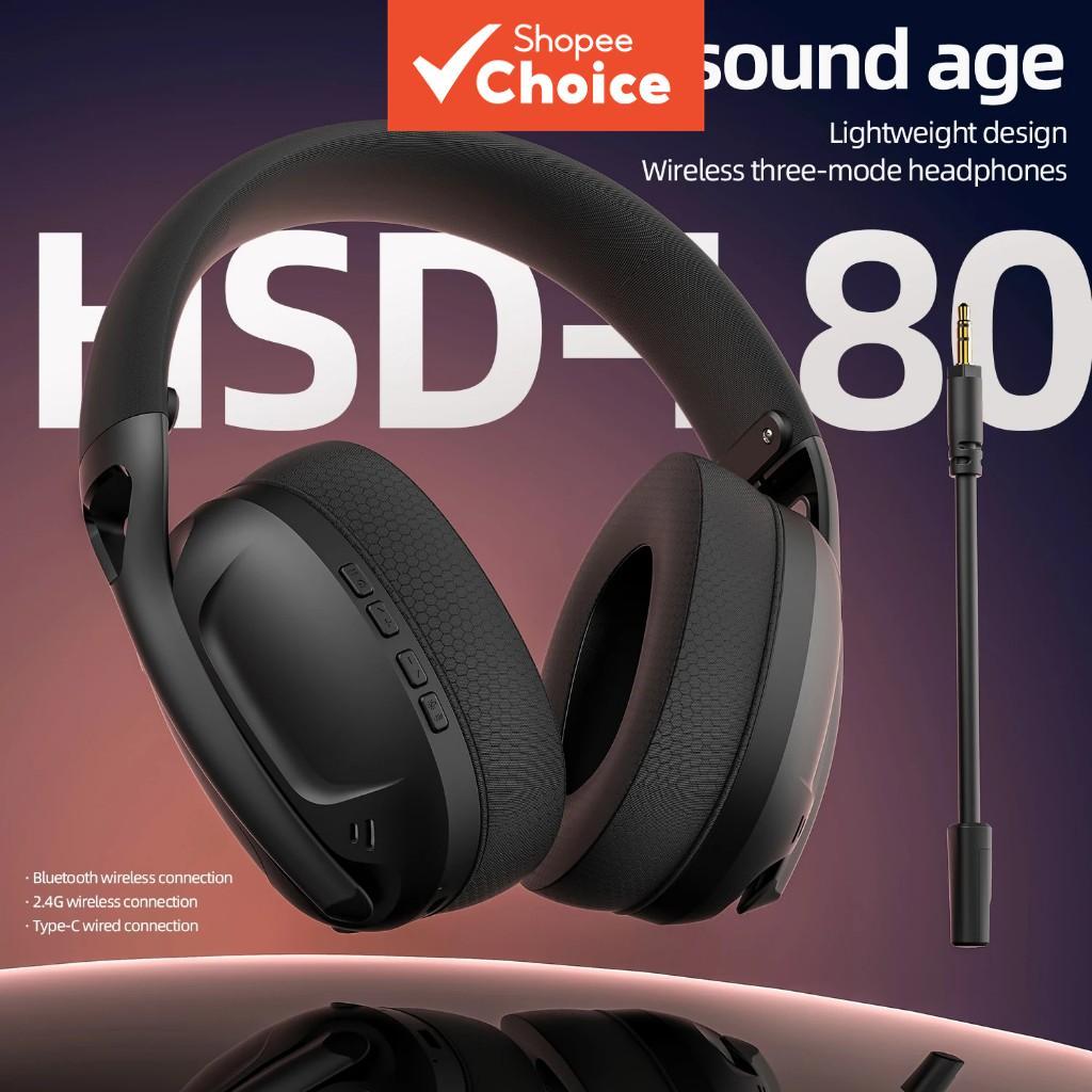 Fones De Ouvido SMAILWOLF L80 Bluetooth Sem Fio De Três Modos Para Jogos Leve 185g Design Com Microfone Plug-In E De Áud