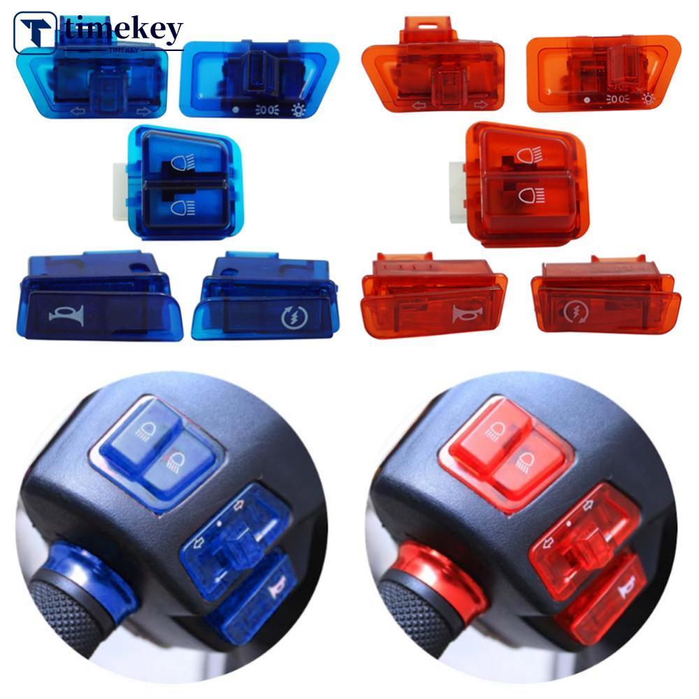 TIMEKEY 5 Pçs Sinal De Volta Da Motocicleta Farol Chifre Dimmer Botão Interruptor Partida Para GY6 50cc 125cc 150cc Cicl