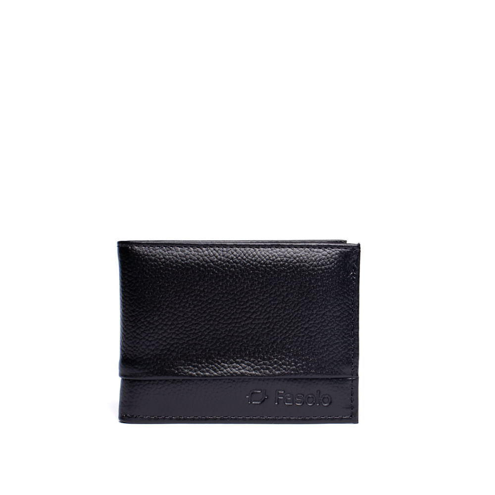 Carteira Masculina Fasolo K907143751 Couro Preta
