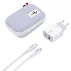 Kit de Viagem USB-C 30W Originais iPlace com Carregador e Cabo