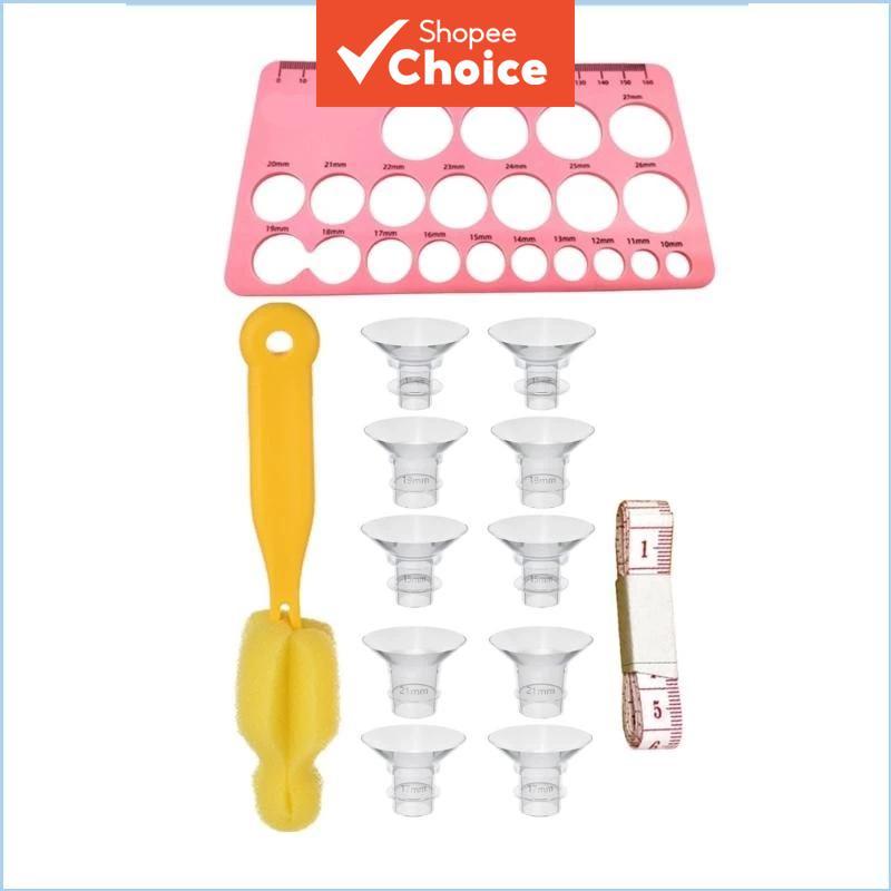 O Conversor 13mm 15mm 17mm 19mm 21mm 5 Tamanhos Para Bombas Tira Leite Cartão De Medição M