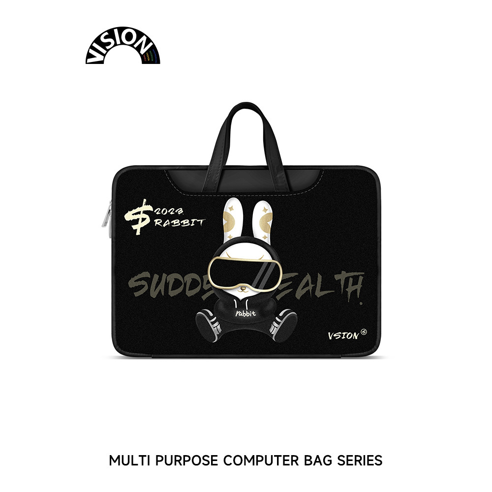 Bolsa para Laptop VISION Trendy Rabbit portátil adequada para Apple macbook 15: 20 cm Shin-Chan air13.3 Huawei matebook
