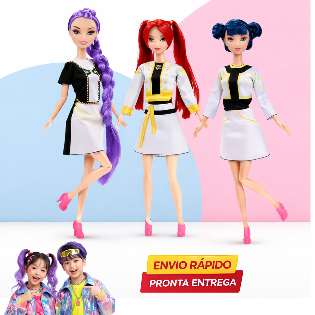 Boneca Guerreiras Do K-pop Personagem Demon Hunters Rumi Mira Zoey