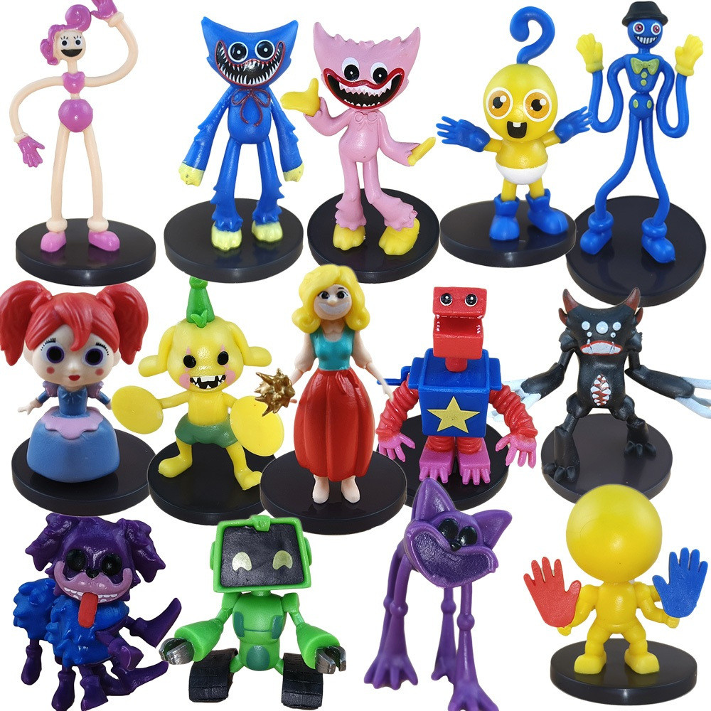 Jogo De Bonecas Sorridentes Poppy Playtime Critérios Sorrisos Figuras Huggy Wuggy Monstro Salsicha Kids Toys Kit