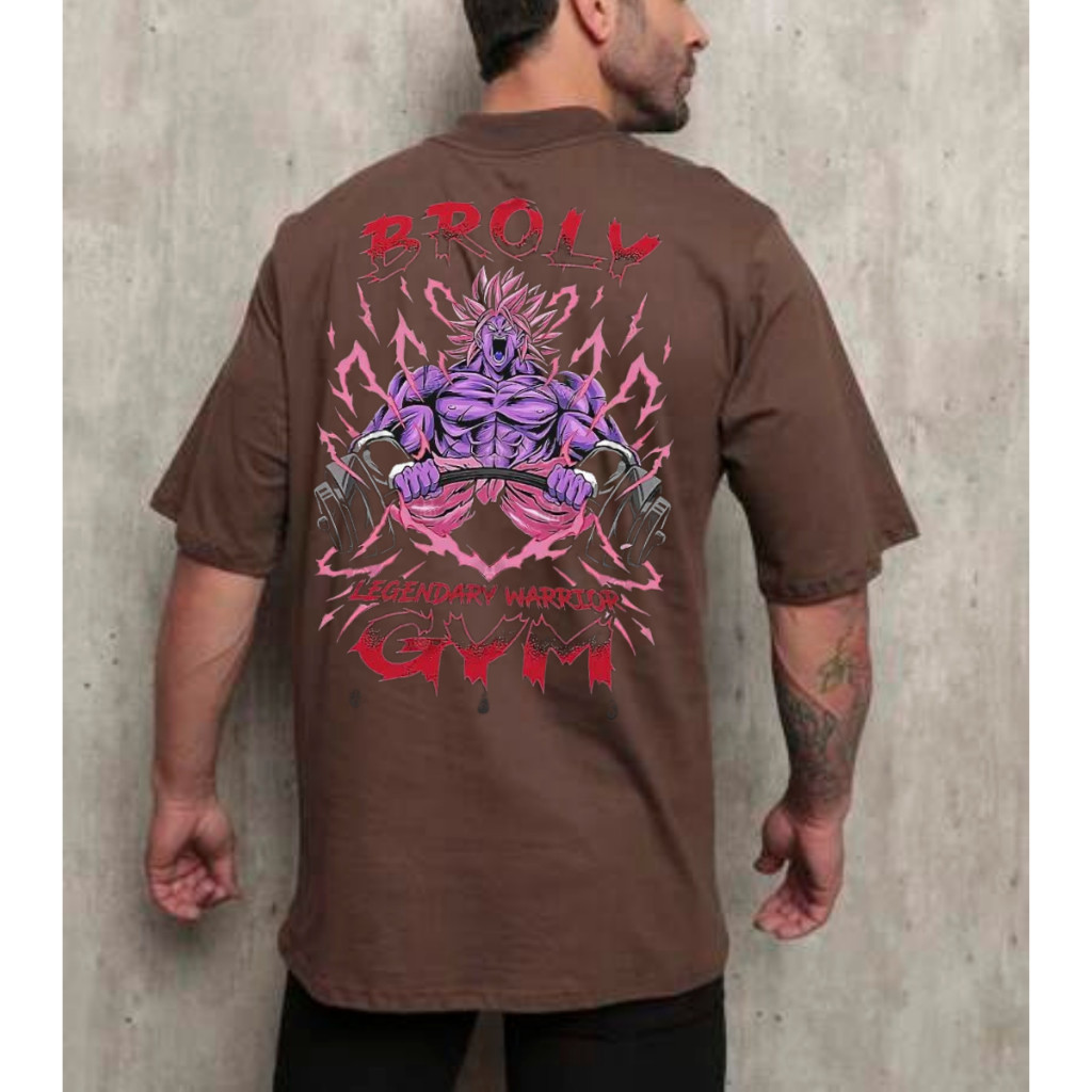 Camisa Broly Gym Camiseta Oversized Masculina Treino Academia Lançamento