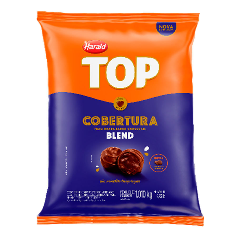 Cobertura Fracionada Chocolante Blend Top Harald 1,01Kg