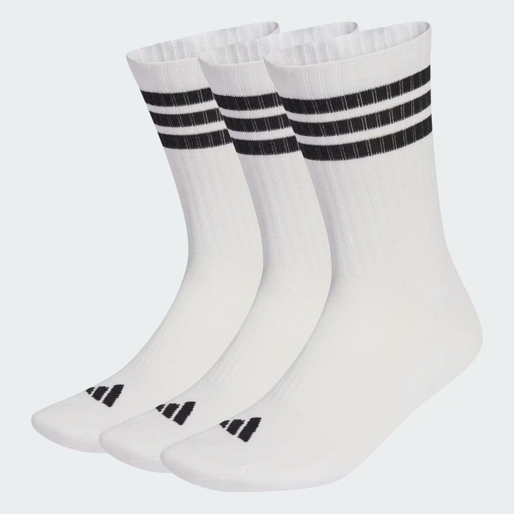 Kit 3 Meias Adidas 3S Cano Alto Esportiva Confortável Algodão Sportwear em Oferta na Shopee