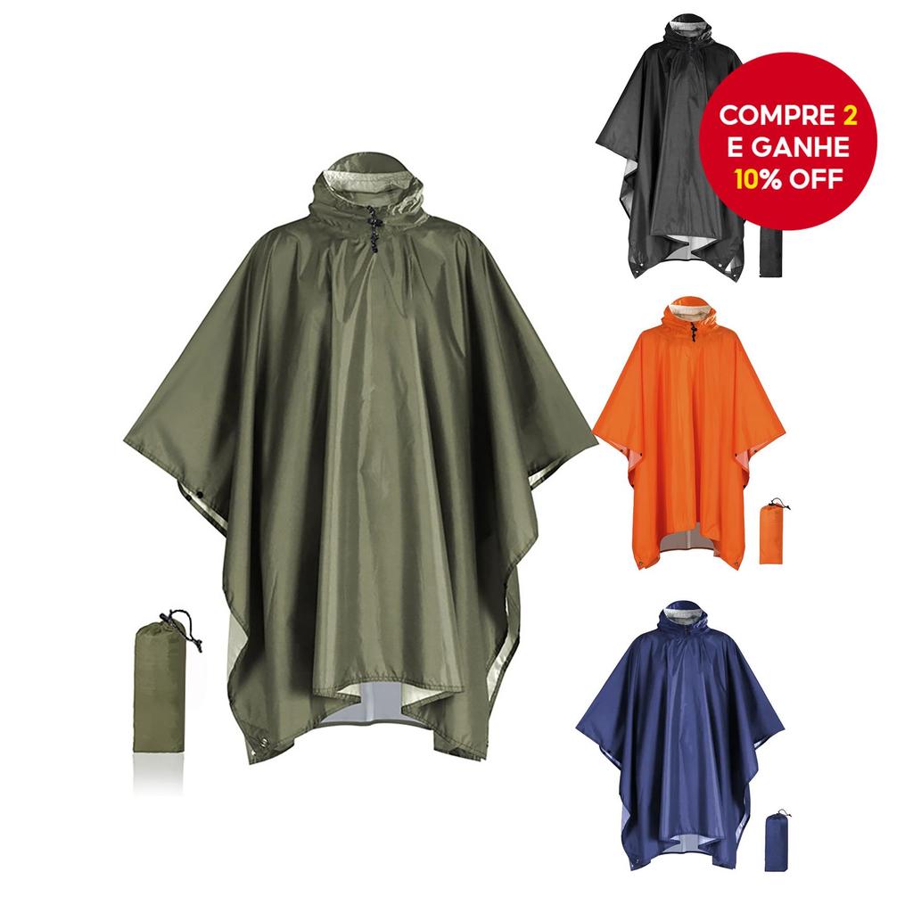 Esta Capa De Chuva/Poncho 3 Em 1 É Uma Portátil Multifuncional Com Capuz Que Pode Ser Usada Como Barraca Externa , Tapet