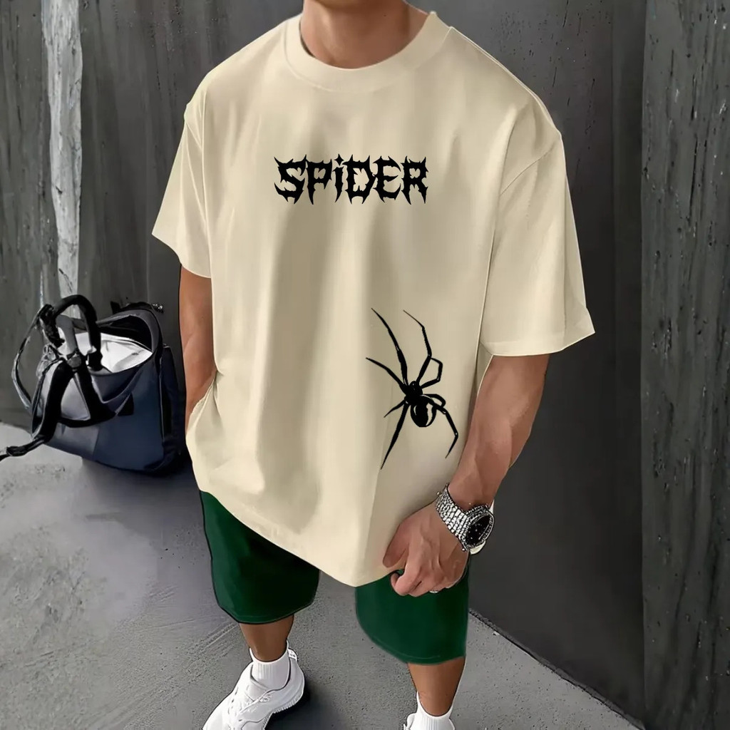 Camiseta Streetwear Academia  Oversized Estampa Estilosa Aranha Bt964
