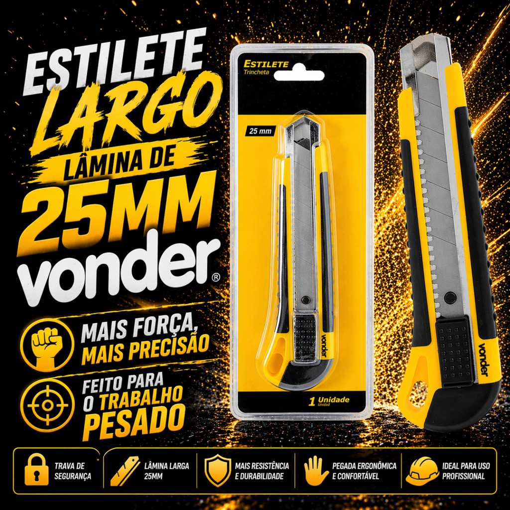 ESTILETE PROFISSIONAL 25MM - VONDER