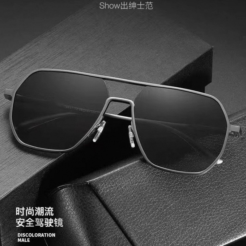Novo Estilo [Óculos de Sol Preferidos] Óculos de Sol Polarizados de Alumínio e Magnésio Aprimorados, Óculos de Sol Uniss