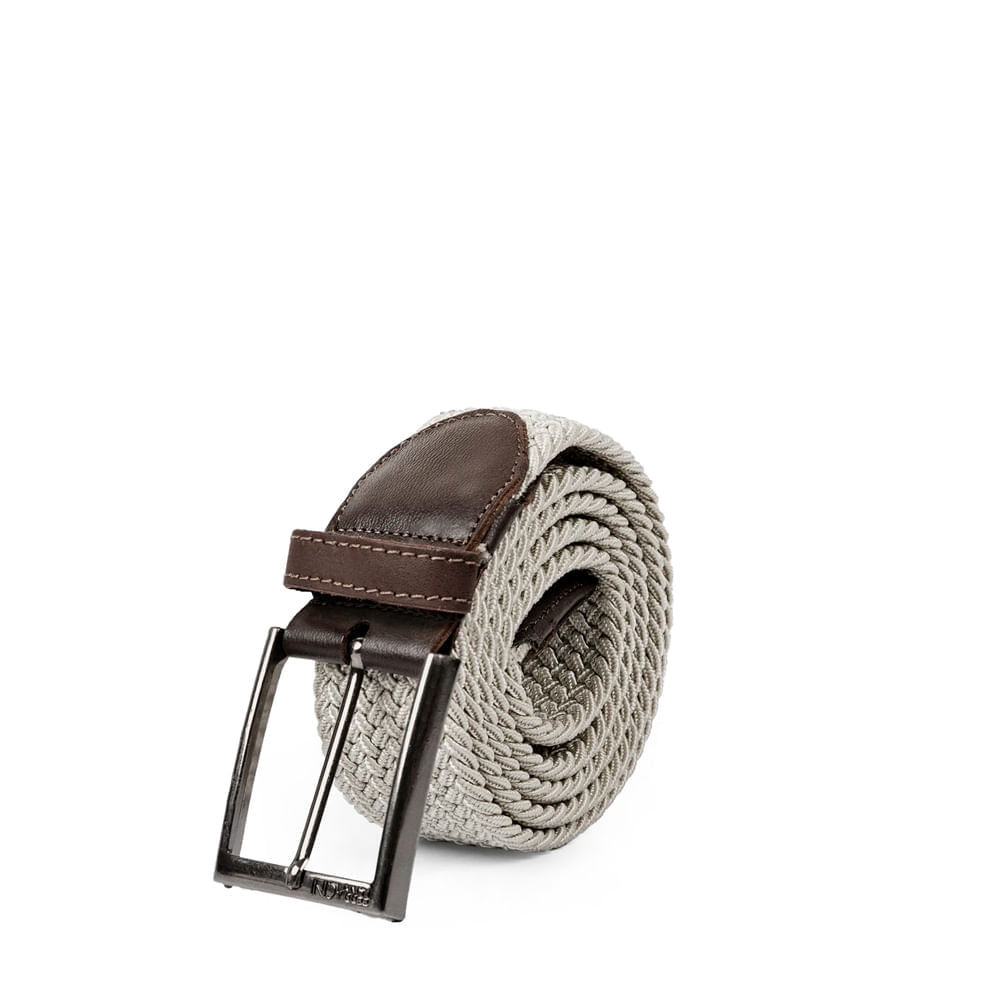 Cinto Masculino Ferracini FC675B Flex Couro Elástico Trançado em Oferta na Shopee