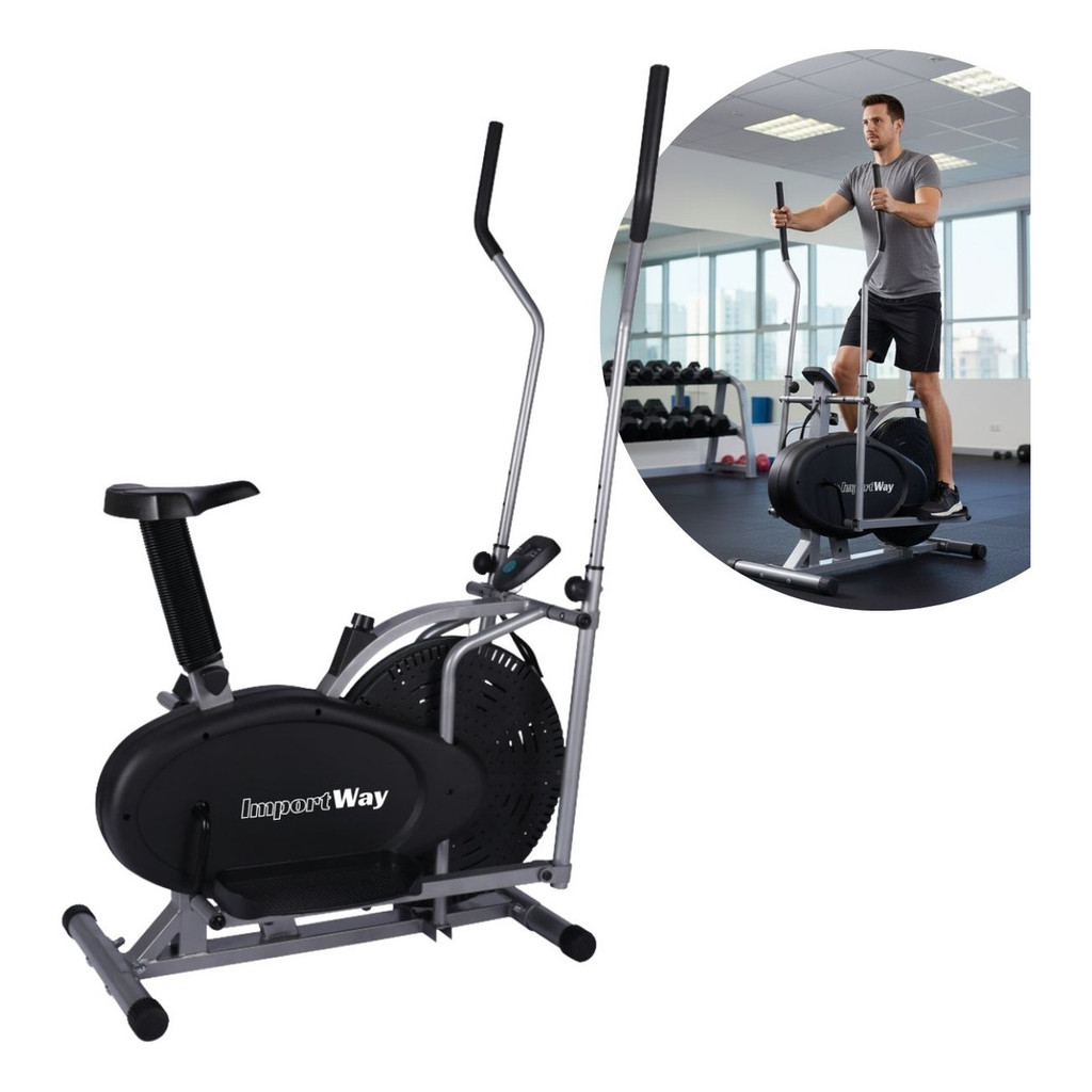 Elíptico Air Bike Para Treinos Até 150kg Com Resistência a Ar Ideal Para Cardio Intenso e Baixo Impacto em Oferta na Shopee
