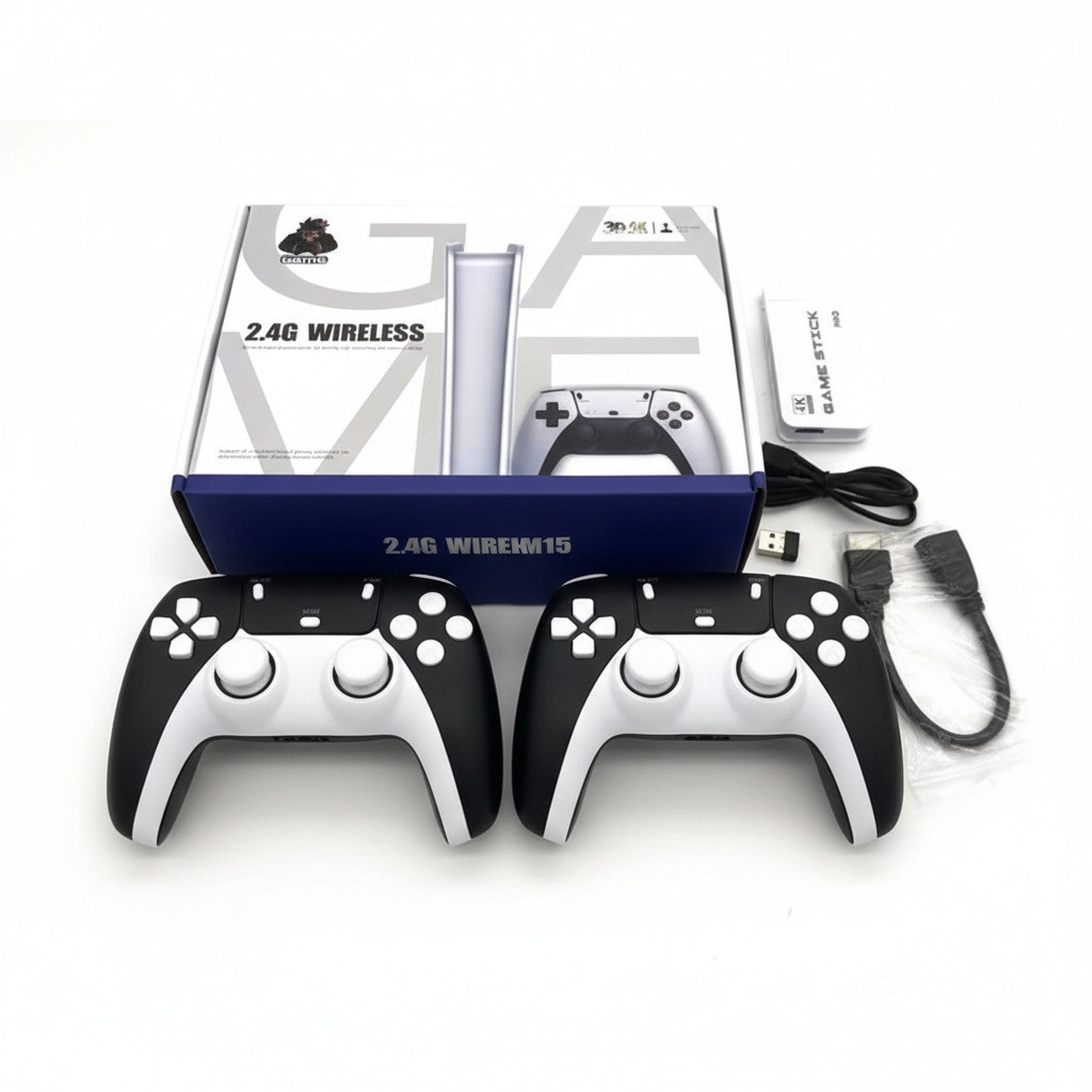 Console Retro Game Stick 4K HDMI com 2 Controles Sem Fio – 20.000 Jogos  marisa