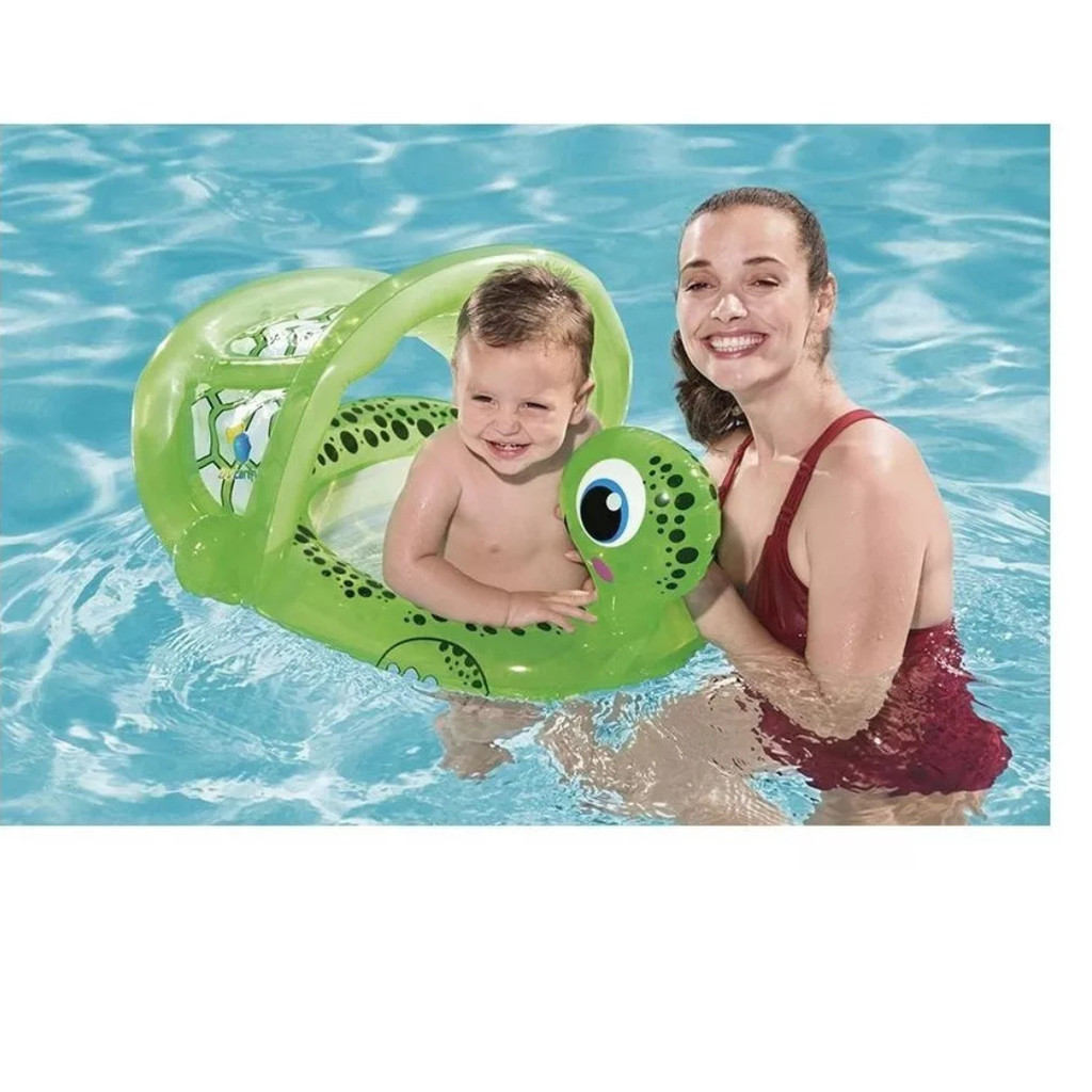 Boia Inflavél Tartaruga 74 cm x 66 cm BST-016 - Verde/Branco