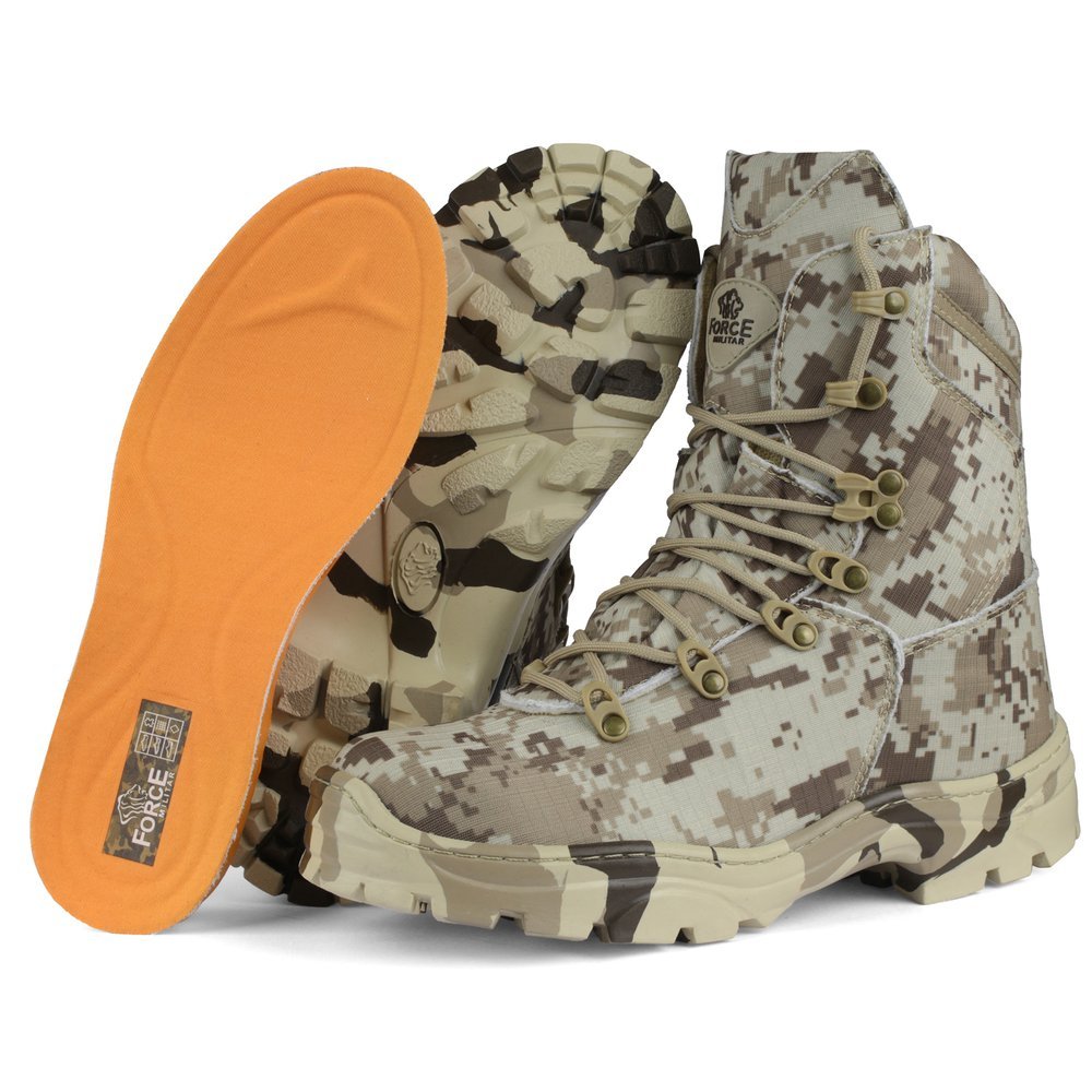 COTURNO MILITAR CAMUFLADO DIGITAL DESERT
