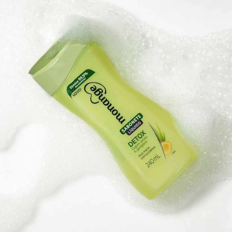 Detalhes do Sabonete Líquido Monange Detox 240ml