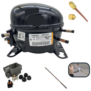 Compressor EMR80HLR R134a 220V 1/4+ Original Novo -Geladeira Refrigerador Brastemp em Oferta na Shopee