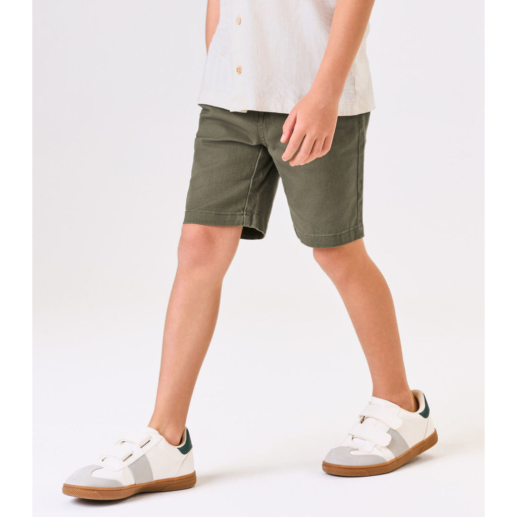Detalhes do Conjunto Infantil Camisa Com Bermuda Trick Nick Bege