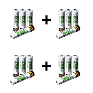 Pilhas Recarregáveis AA uo AAA 16 Unidades – Uso Intenso em Brinquedos e Jogos em Oferta na Shopee