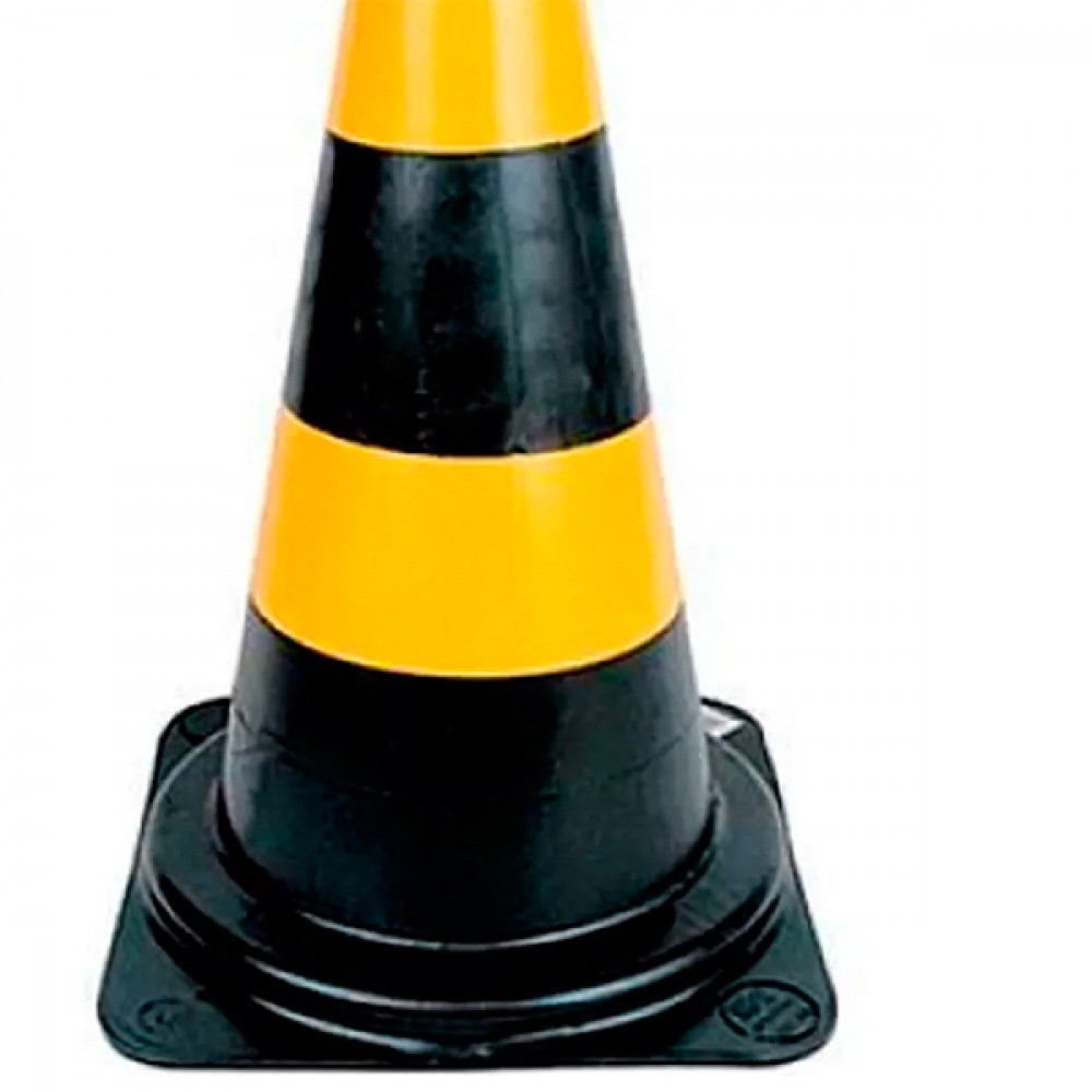 Detalhes do Cone para sinalização de 75 cm com 2 faixas - RM-44