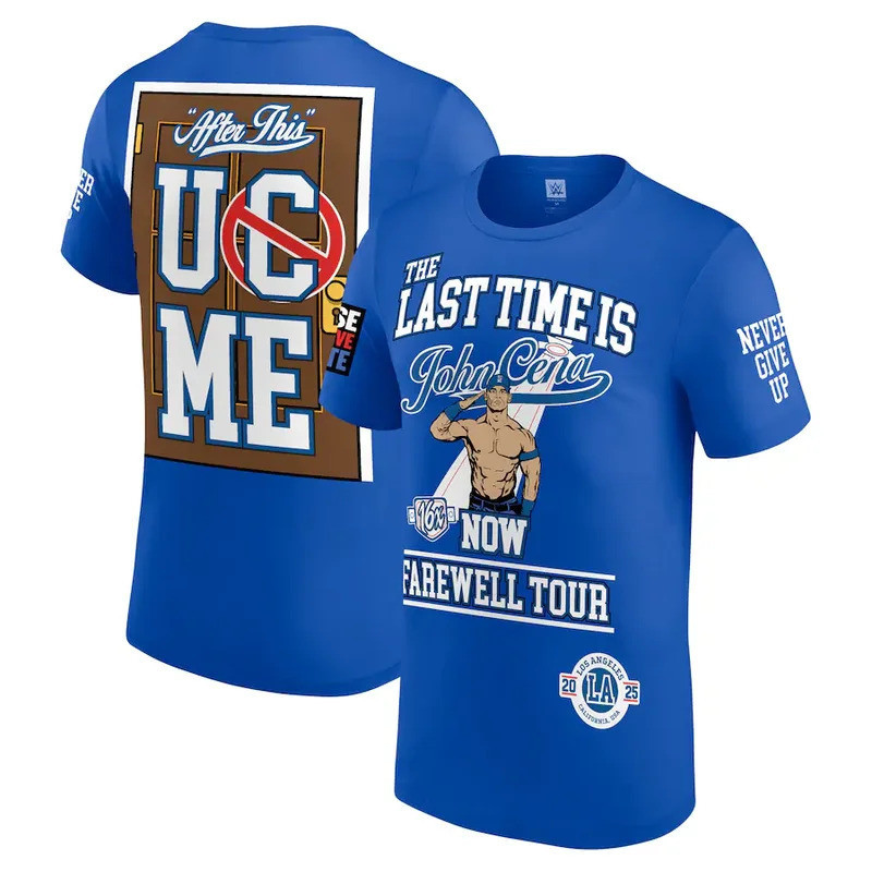 25 Novos Homens John Cena Despedida Tour Camiseta Verão Manga Curta Na Moda Topo Para Roupas De Feminina E Infantil