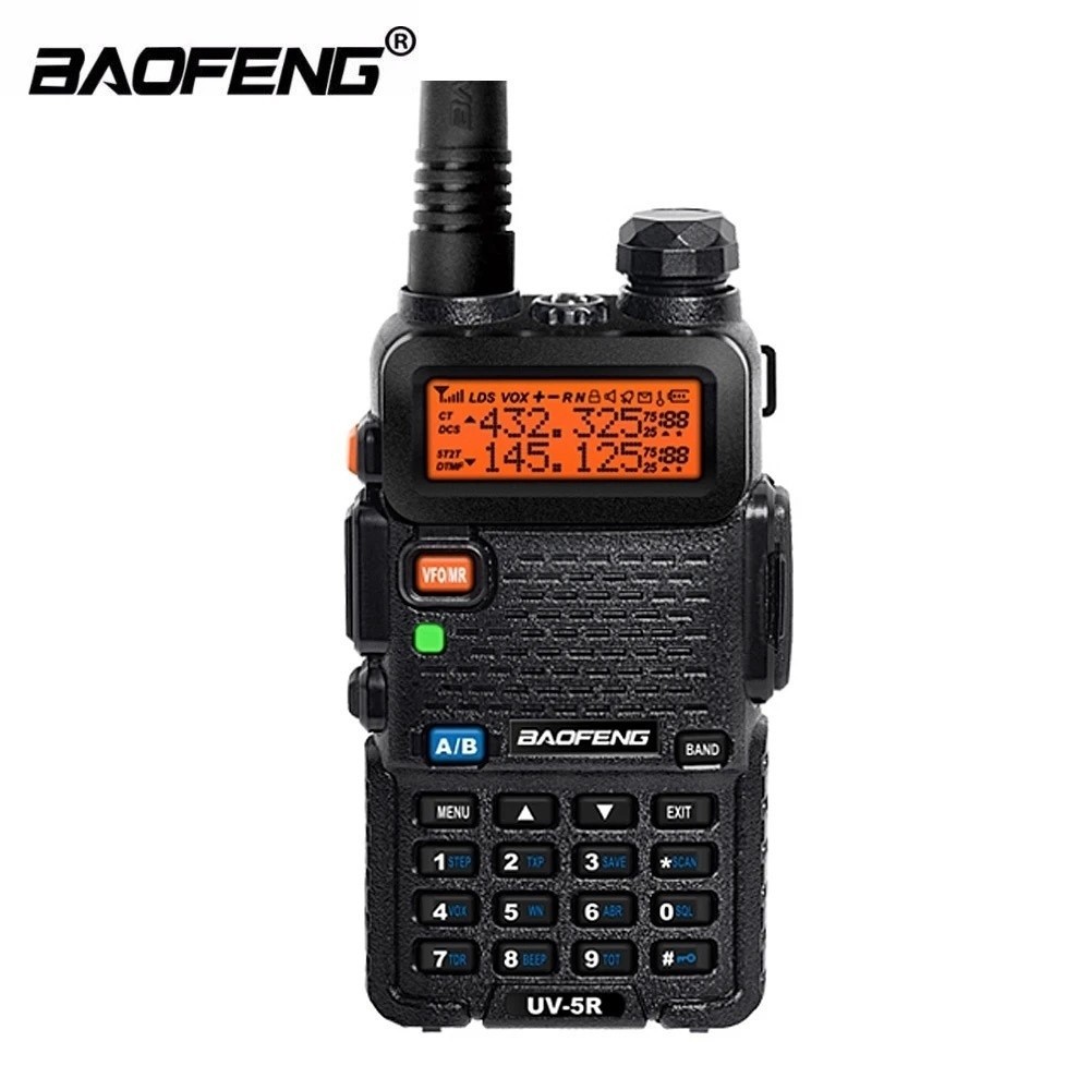 Rádio Comunicador Dual Band Uhf Vhf Uv-5r HT FM Fone em Oferta na Shopee