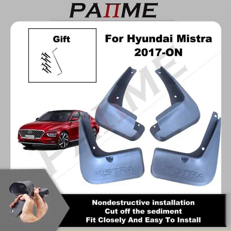 Carro Automotivo MudFlaps Para Hyundai Mistra 2017-2021 4 Pçs/Set Moldado Respingo Guardas Frente Traseira Lama Aleta-La
