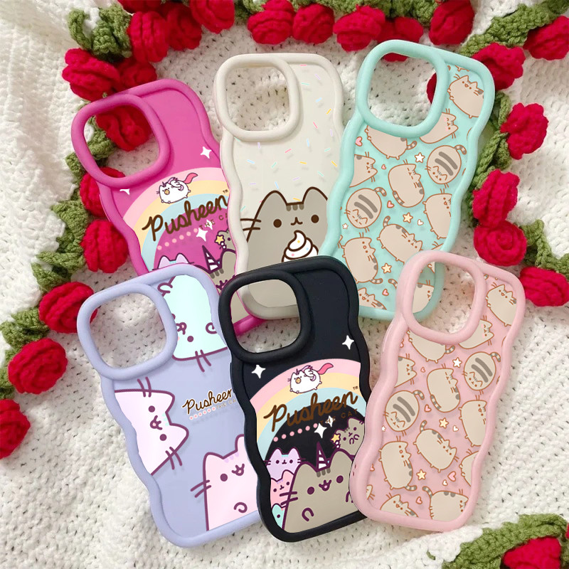 Capa Para Samsung Galaxy A17 A07 A25 A24 A23 A22 A21S A15 A14 A13 A12 A11 De Celular Donuts Pusheen Gato Bonito Macio De