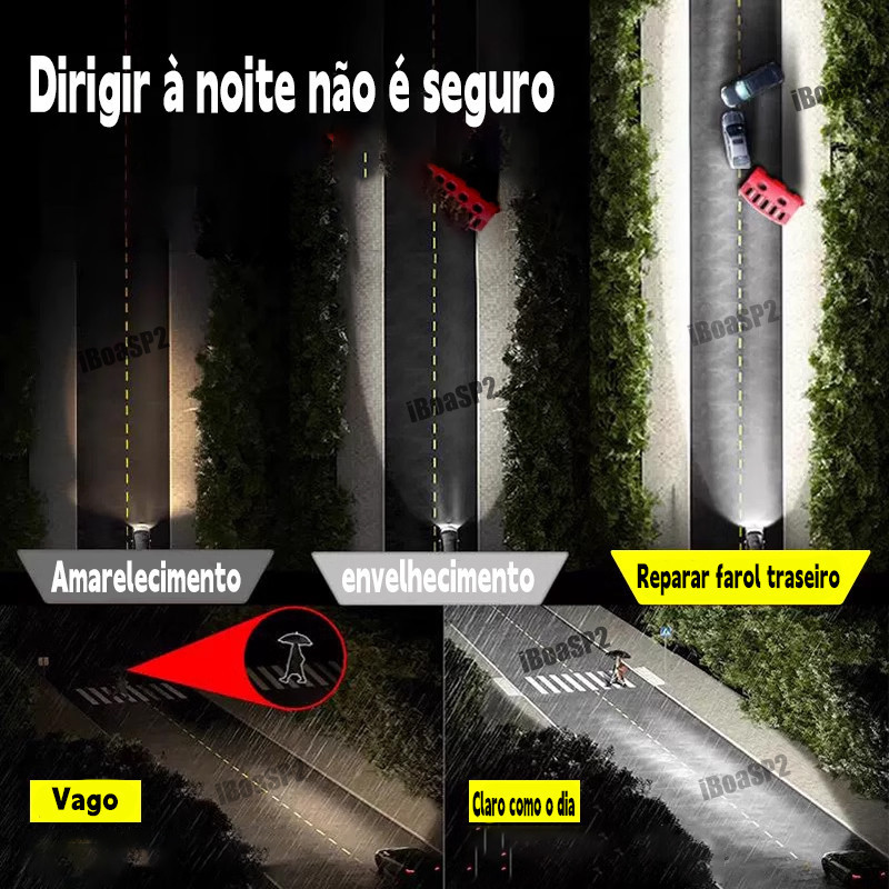 Polímero revitalizante para vidro de farol de carro 100ml com conjunto de copo atomizador de vapor — imagem 2 de 2