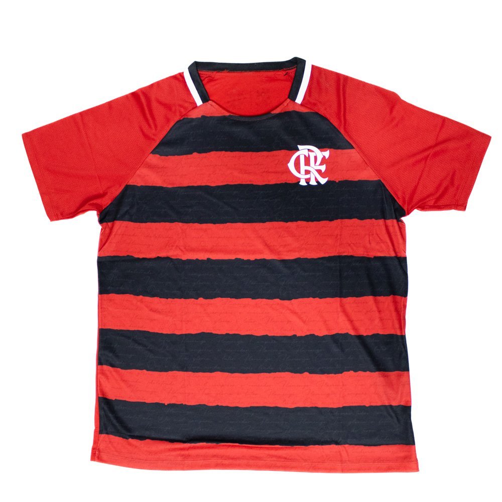 Camiseta Flamengo Manto Raglan 86 Masculina Vermelha Oficial Torcedor Conforto