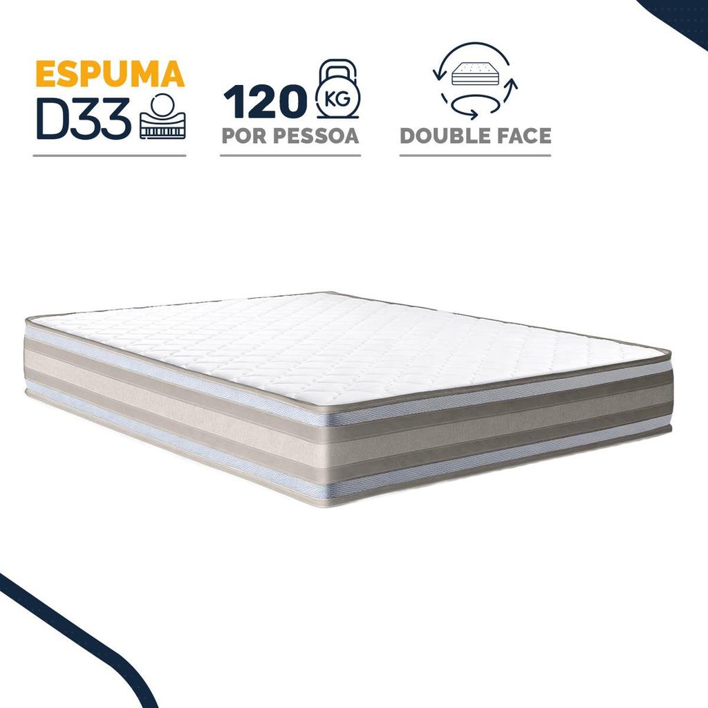 Colchão de Espuma D33 Double Face Territory Hellen Casal 138cm