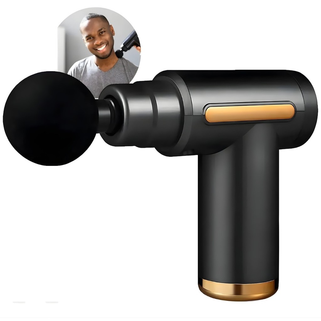 Massageador Pistola Elétrico Profissional Muscular Portátil