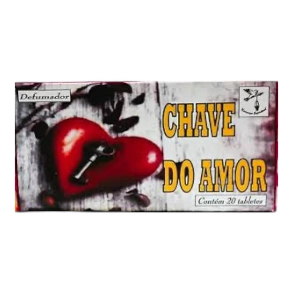 Defumador Natureza Chave do Amor Tablete | Amor | União | Abertura de Caminhos