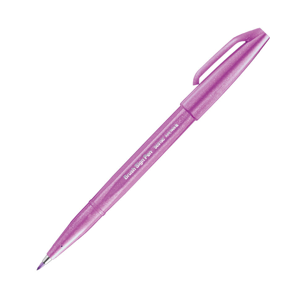 Caneta hidrográfica Brush Sign Pen Lilás Pentel