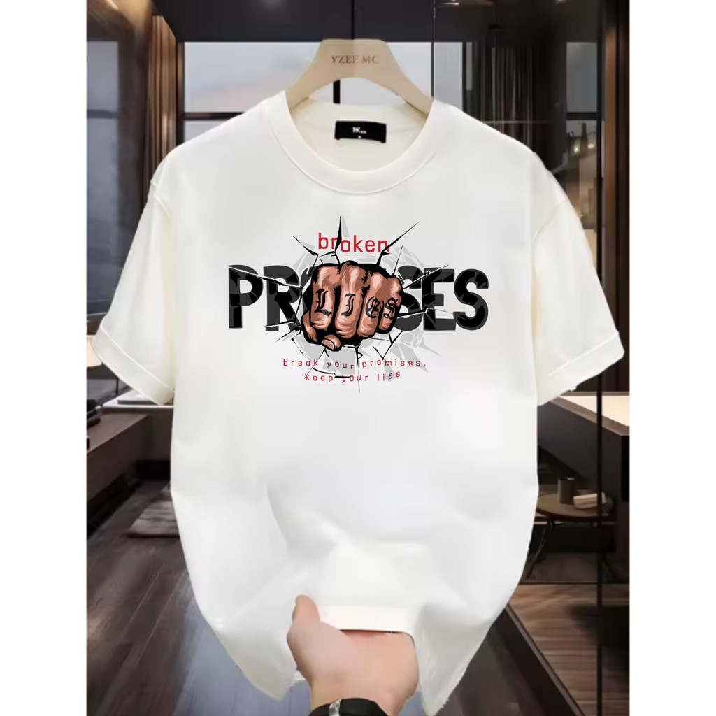 Camiseta Progress Estampada Streetwear 100% Algodão Casual Confortável Tendência