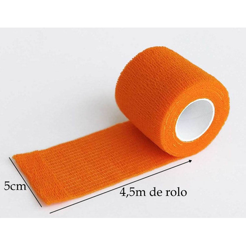 Bandagem Elástica Flexível S/ Látex 5cm X 4,5m Várias Cores Atadura adesiva tape antialérgico Thumb tape finger atleta · foto 2