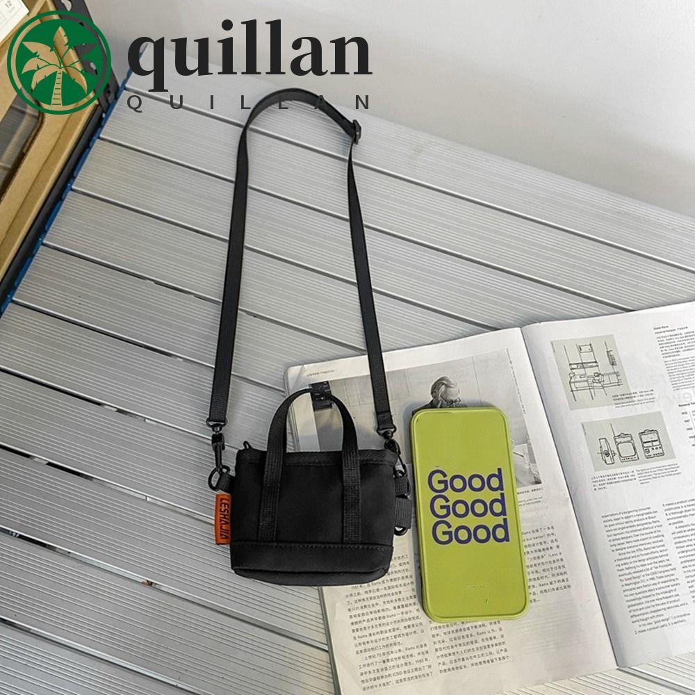 Pingente De Bolsa De Moedas De Nylon QUILLAN , Carteira Masculina Portátil Estilo Coreano , Porta-Cartões Leve Mini Cros