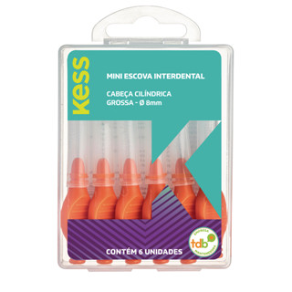 Escova de dentes Kess mini interdental cilíndrica grossa 2007 em Oferta na Shopee